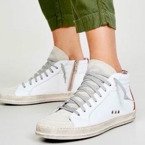 NEW P448 Skate sneakers with leopard 38 high tops